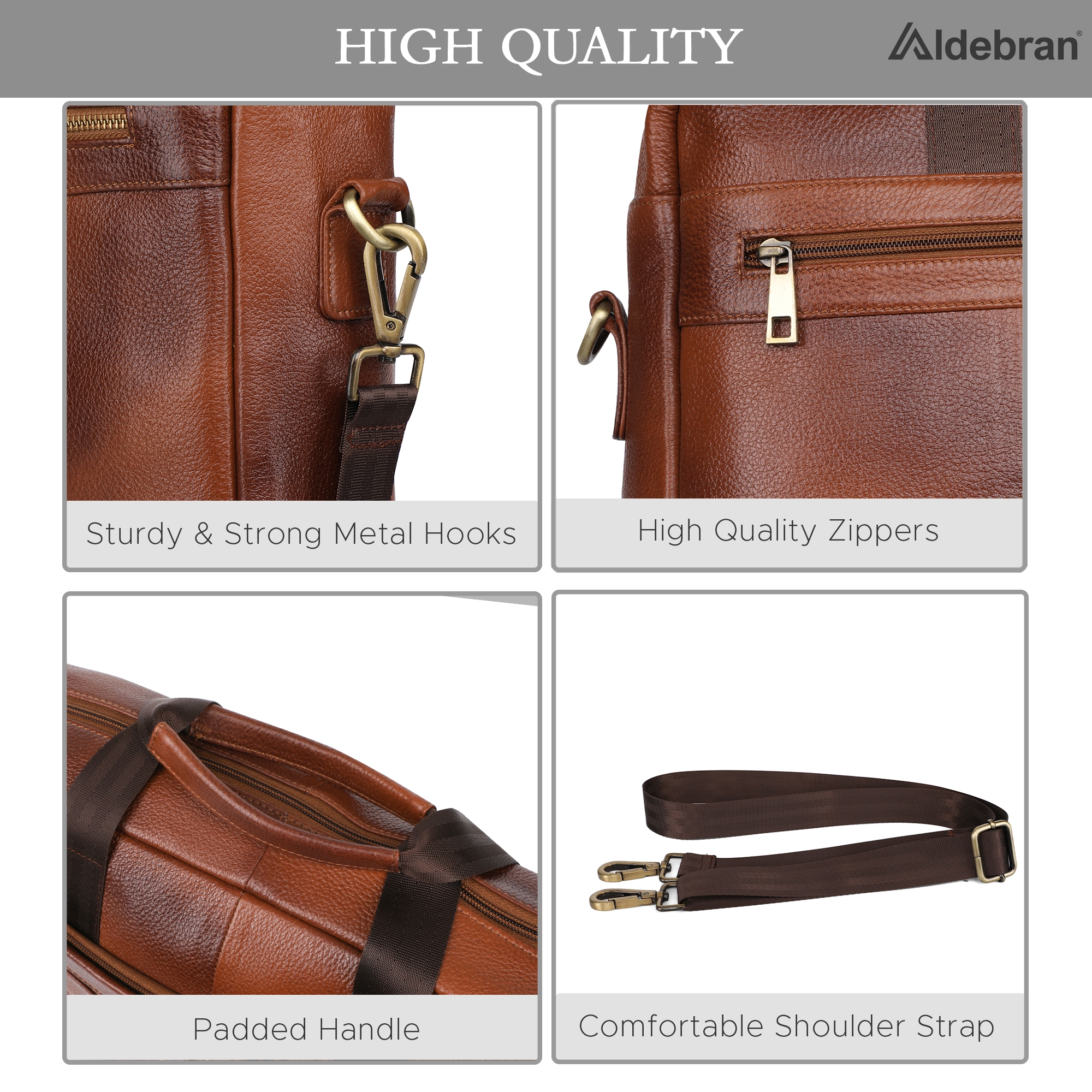 Order Premium Full Grain Leather Laptop Bag for Business professionals ...