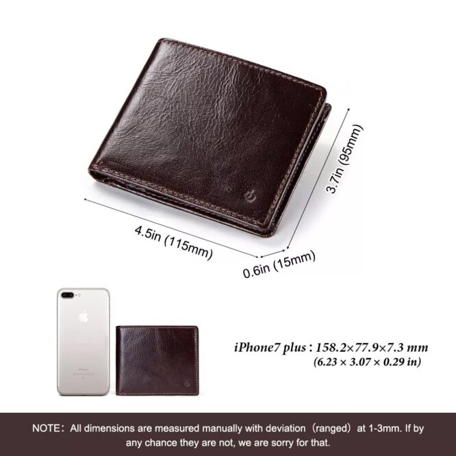 GPS & Bluetooth enabled Location Tracking Smart wallet for men made of Real Leather - Image 5