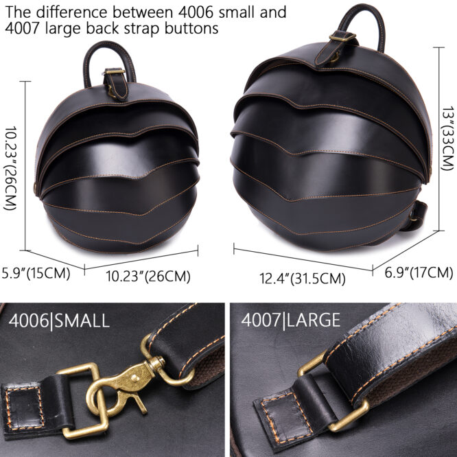 Beetle Design Genuine Leather Men Backpack Fashion Travel Office Laptop Backpack Large Capacity Shoulder Bag Casual Backpack - Image 4