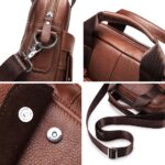 HUMERPAUL Men Bag 100% Genuine Leather Shoulder Handbags High Capacity Cross Bags For Men - Image 4