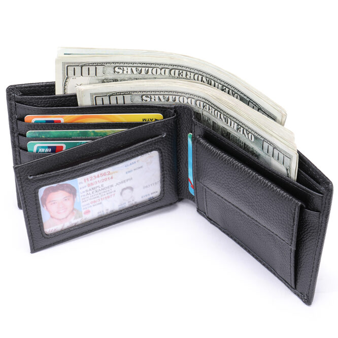 Marrant Minimalist Wallets Genuine Leather Card Holder Men Wallet RFID Blocking Money Clips Mens Purse Leather Wallet For Men - Image 6