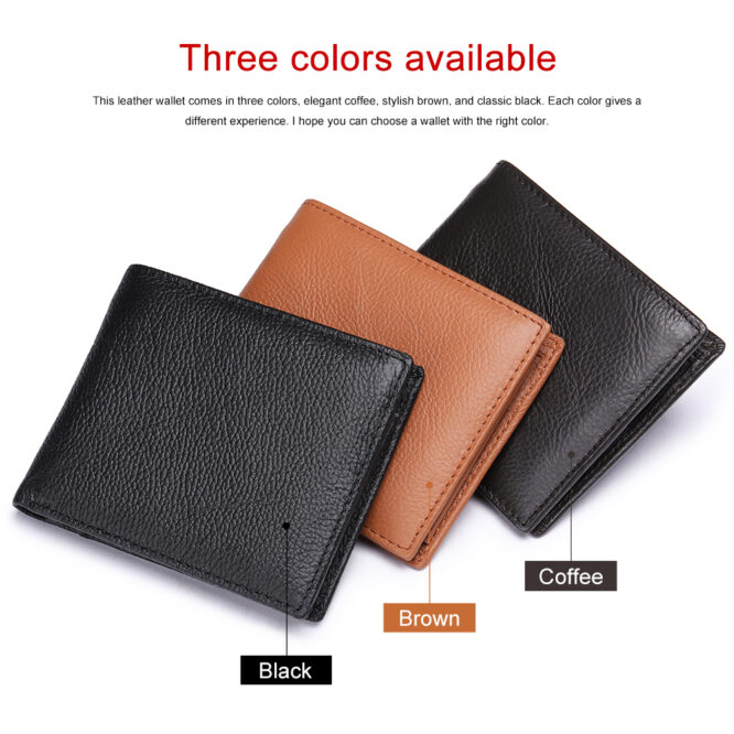 Marrant Minimalist Wallets Genuine Leather Card Holder Men Wallet RFID Blocking Money Clips Mens Purse Leather Wallet For Men - Image 5