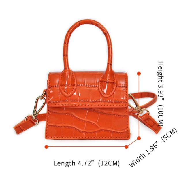 Luxury Handle Purse Female Designer Crocodile Pattern Totes Small Shoulder Crossbody Luxury Handbags for Women - Image 5