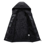 Winter Stand-collar PU Jacket Leather Jacket Men - Image 8