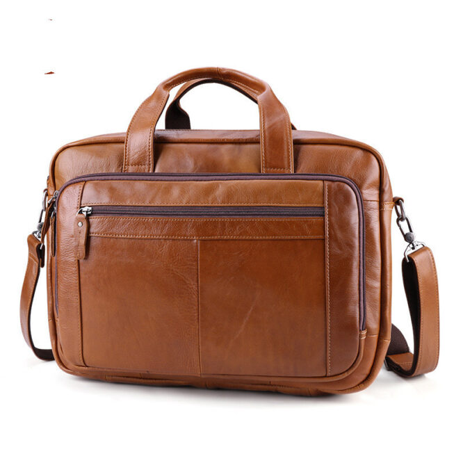 17 inch leather computer bag - Image 3