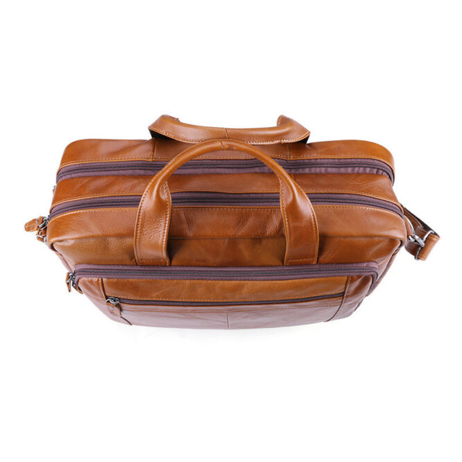 17 inch leather computer bag - Image 6