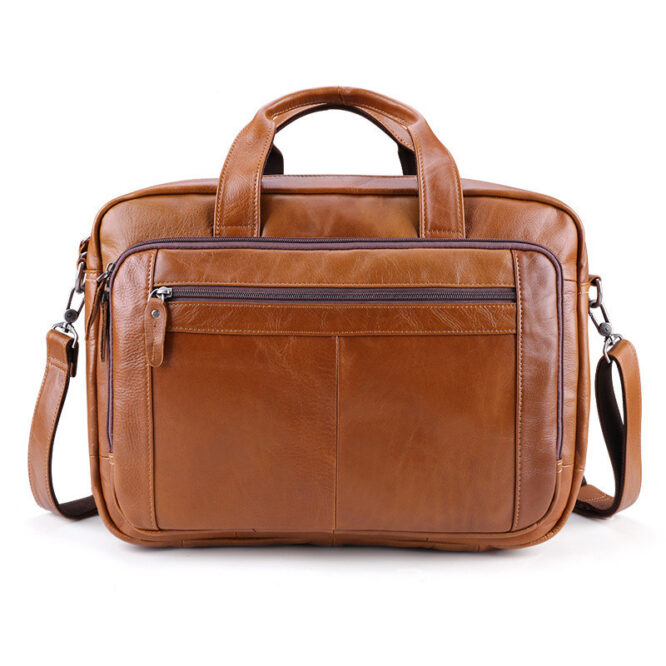 17 inch leather computer bag - Image 2