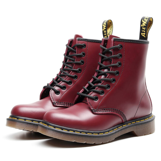 Martin boots women short boots men and women leather boots - Image 7
