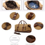 Custom Leather travel duffle and Tote garment bag