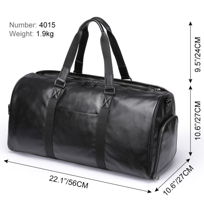 Marrant New Arrival Genuine Leather Men Casual Travel Bag Overnight Waterproof Large-Capacity Luggage Travel Duffle Bag For Men - Image 5