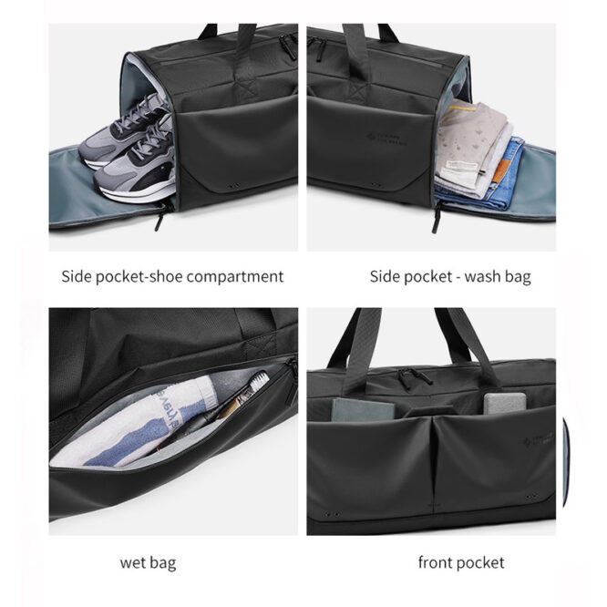 High Quality Best Selling Dry Separation Sport Duffle Gym Luggage Bag Travel Backpack With Shoe Compartment - Image 3