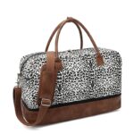 Fashion luxury waterproof Leopard Nylon clothes Weekender Bag