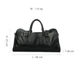 Genuine Leather Travelling Duffle Bag Mens Cow Travel Bag