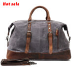 Custom Leather travel duffle and Tote garment bag - Image 2