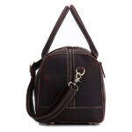 Full Grain Leather Gym Duffel Bag, Crazy horse leather Travel Duffle Weekender Bag