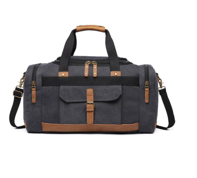 Leather  Duffel Bag Oversize Weekend Travel Carry On Bag For Men - Image 6