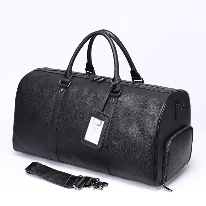 Marrant New Arrival Genuine Leather Men Casual Travel Bag Overnight Waterproof Large-Capacity Luggage Travel Duffle Bag For Men - Image 2