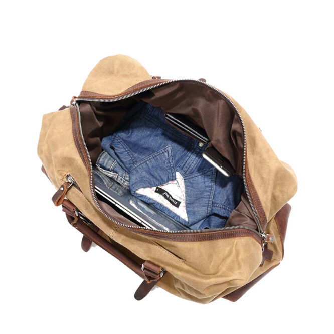 Luggage Canvas Bag Cut-proof Overnight Travel Shoulder Bags Large Capacity Travel Bags Handbags - Image 2