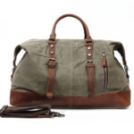 Custom Leather travel duffle and Tote garment bag - Image 6