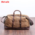 Custom Leather travel duffle and Tote garment bag - Image 4