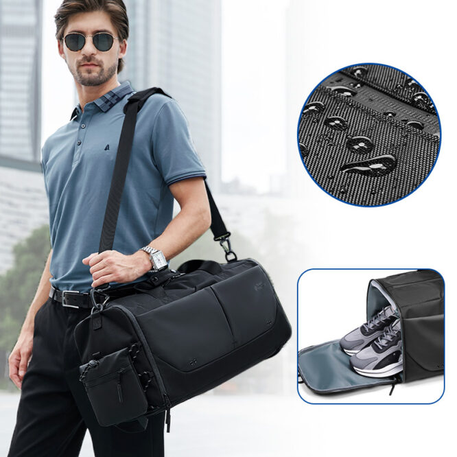 High Quality Best Selling Dry Separation Sport Duffle Gym Luggage Bag Travel Backpack With Shoe Compartment - Image 5