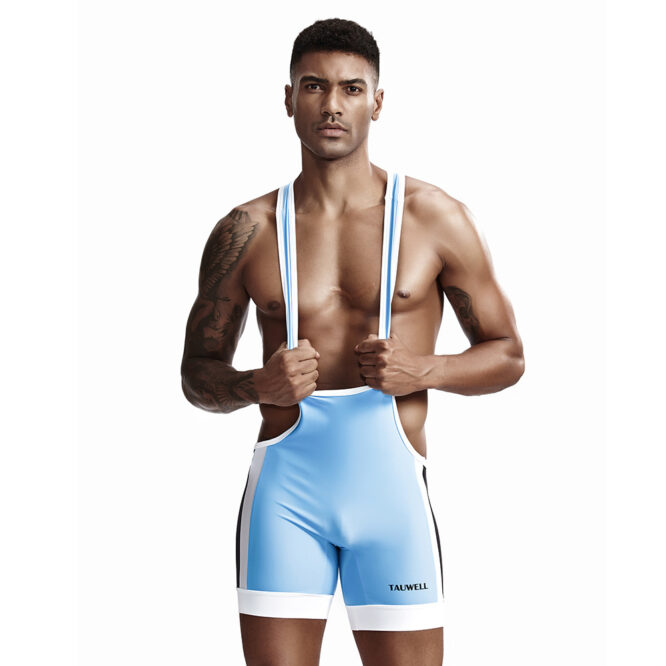 Personality Trendy Sports And Leisure One-piece Vest Suit Men's Fashion Sexy Stretch One-piece Swimsuit - Image 4