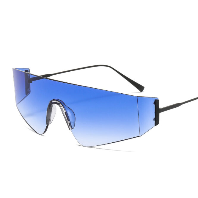 Metal One-Piece Sports UV400 SunglassesCycling Sunglasses - Image 3