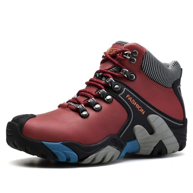 Men'S High-Top Non-Slip And Wear-Resistant Outdoor Hiking Shoes - Image 4