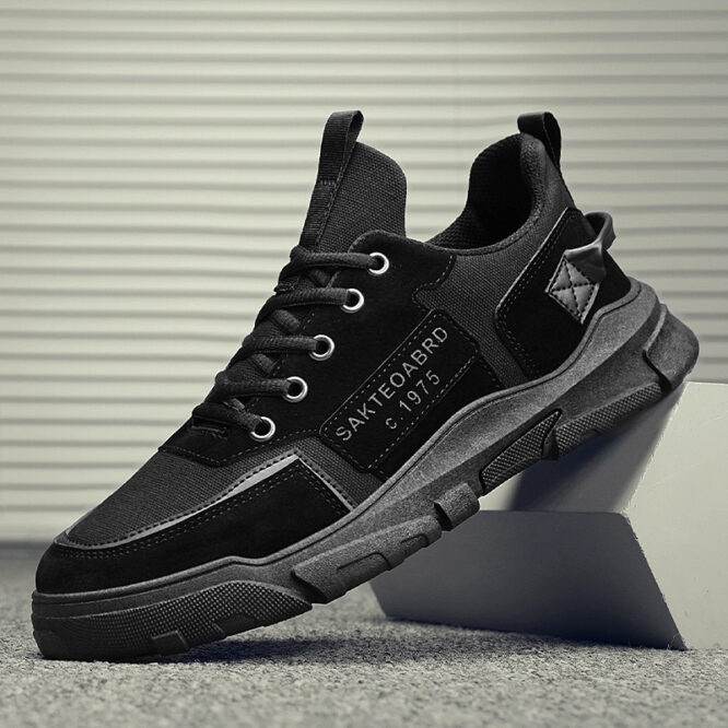 Men's Shoes Sneakers Korean Version Of The British Style Trend Canvas Shoes - Image 4