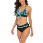 Ladies Nylon Custom Printed Split Bikini - Image 4