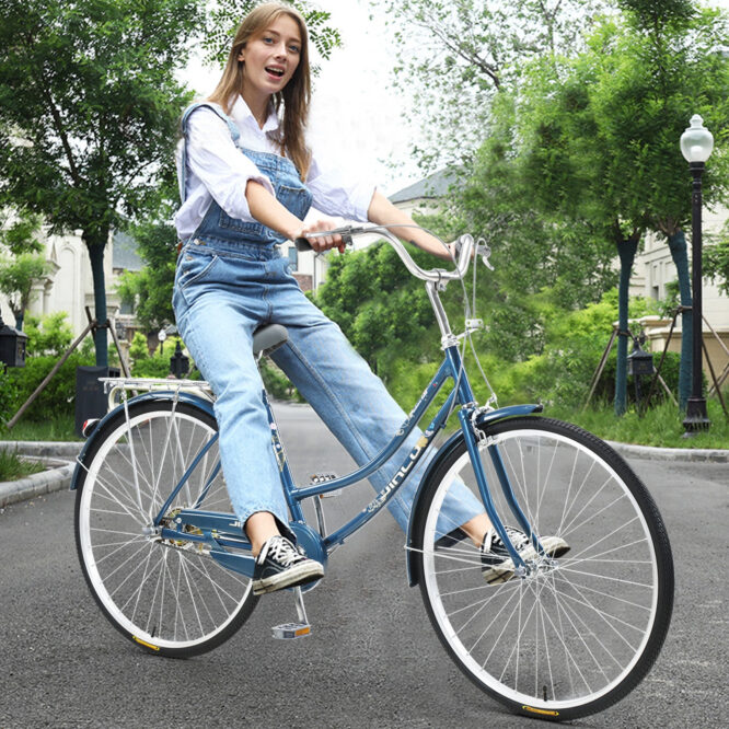 26-Inch Womens Comfort Bikes Beach Cruiser Bike Single Speed Bicycle Comfortable Bicycle - Image 2