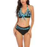 Ladies Nylon Custom Printed Split Bikini - Image 2