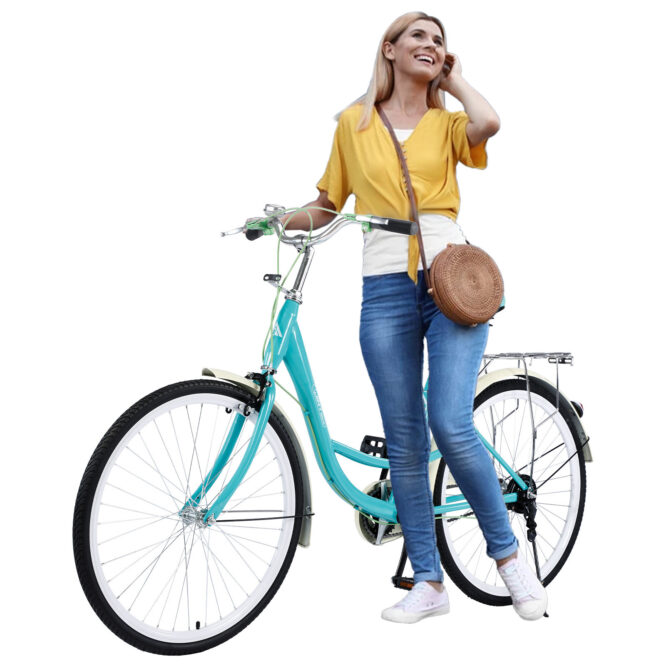 26-Inch Womens Comfort Bikes Beach Cruiser Bike Single Speed Bicycle Comfortabl - Image 8