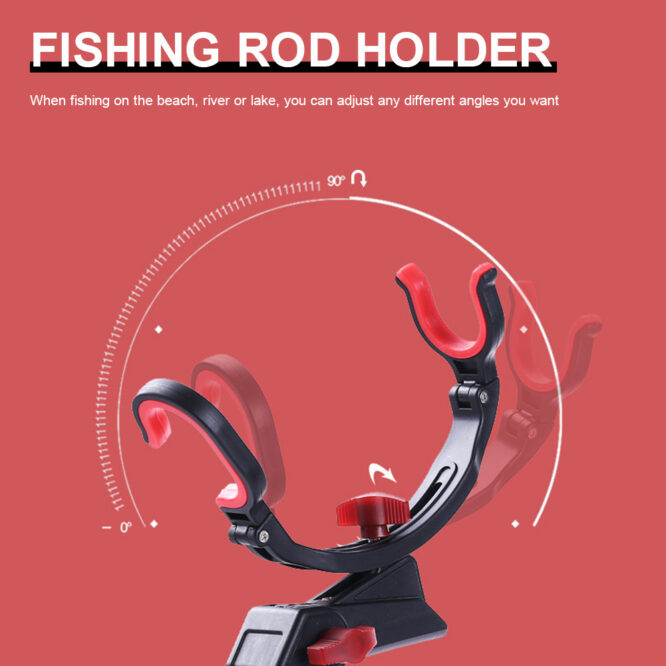 360 Degree Adjustable Fishing Pole Holder Universal Fishing Foldable Bracket Sea Lake Fish Rod Rack Stand Fishing Accessories - Image 3