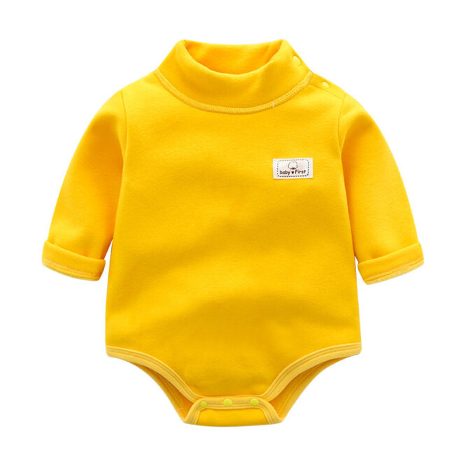 Baby Plus Velvet Warm Triangle Romper Crawl - Image 7