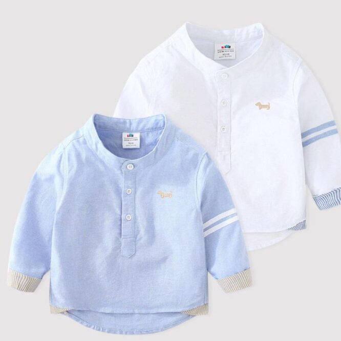 Long-sleeved Spring And Autumn Treasure New Boys Children's Shirt - Image 5