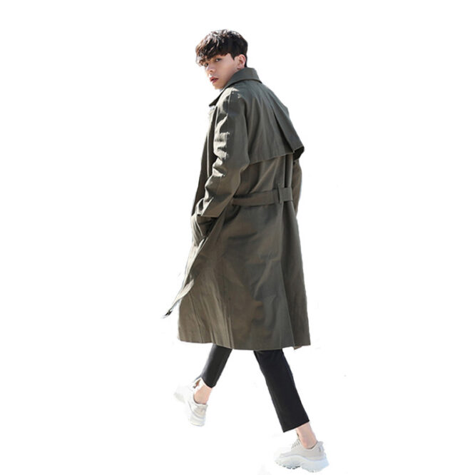 All-match solid color lapel trench coat - Image 2