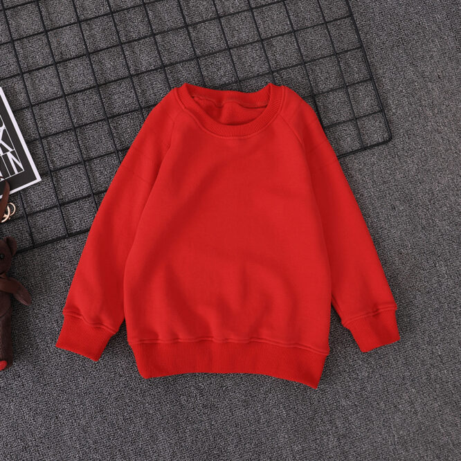 Sweater Boys Spring And Autumn Pure Cotton Children's Bottoming Shirt girls Fashion Tops Big Kids Pullovers - Image 3