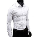 Business Shirt Fashion Candy Color Men's Casual Long-Sleeved Shirt - Image 5