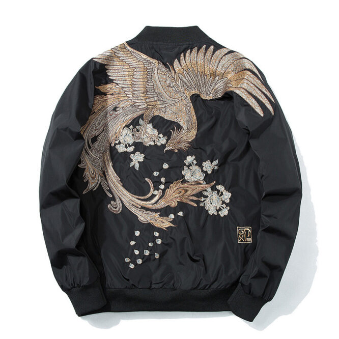 New Yokosuka Embroidered Jacket Men's and Women's Lovers Baseball Uniform
