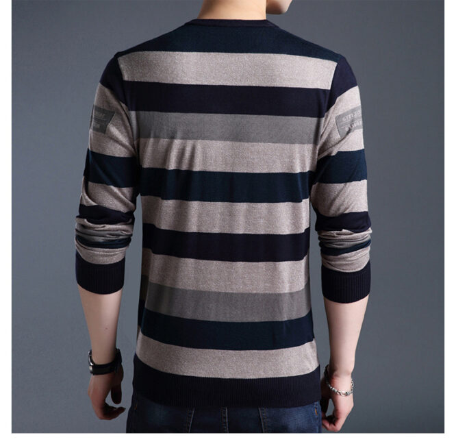Men'S Long-Sleeved T-Shirts Men'S Bottoming Shirt Casual Round Neck - Image 5