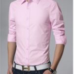 Business Shirt Fashion Candy Color Men's Casual Long-Sleeved Shirt - Image 8