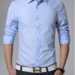 Business Shirt Fashion Candy Color Men's Casual Long-Sleeved Shirt - Image 9