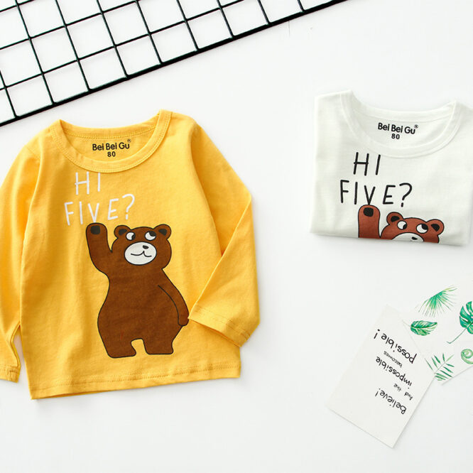 Cartoon children's long sleeve t-shirt bottoming shirt - Image 5