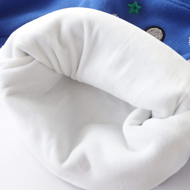 Christmas snowman plus velvet padded baby sweater - Image 3