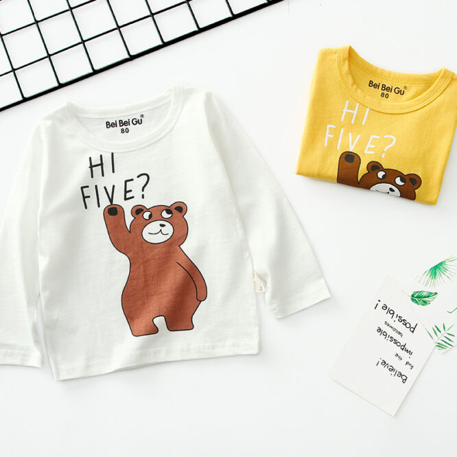 Cartoon children's long sleeve t-shirt bottoming shirt - Image 3