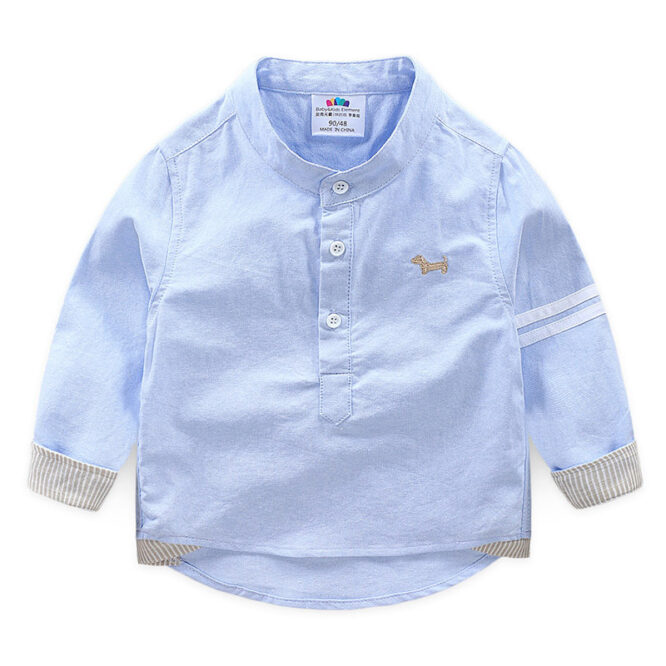 Long-sleeved Spring And Autumn Treasure New Boys Children's Shirt - Image 4