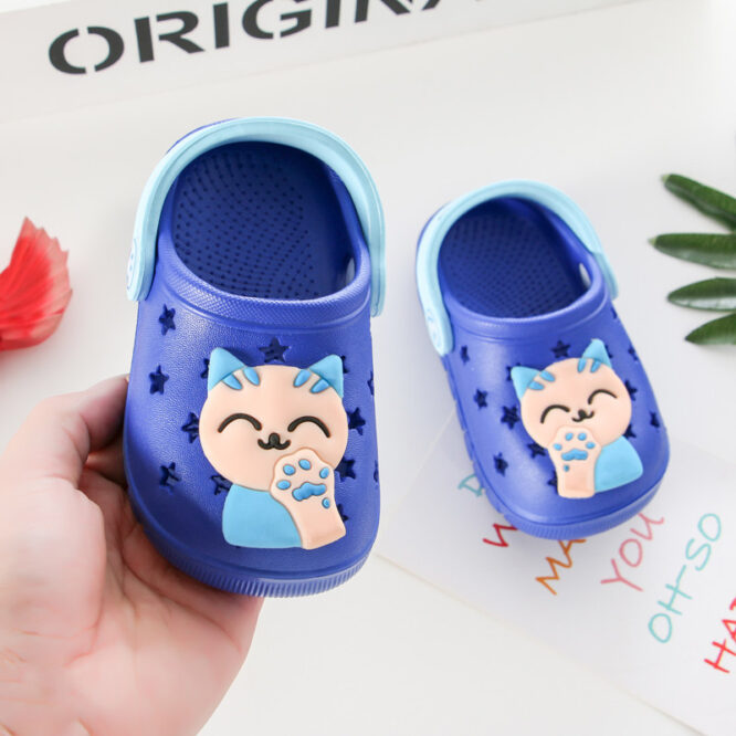 Girls soft bottom lucky cat bathroom slip sandals and slippers - Image 10