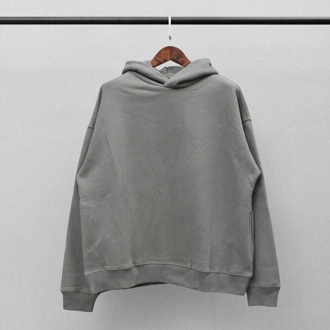 Classic Solid Color High Street Plus Fleece Hooded Sweater Men - Image 4
