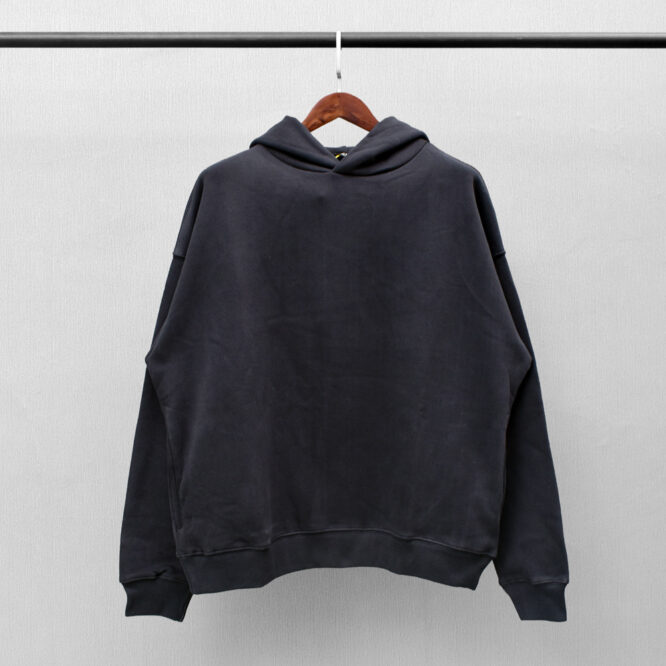 Classic Solid Color High Street Plus Fleece Hooded Sweater Men - Image 5